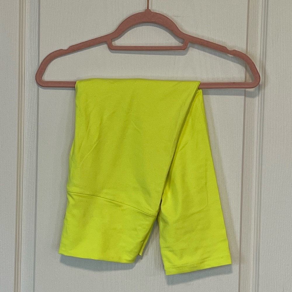 Zyia Active Neon Yellow Ascend Hi-Rise Capri